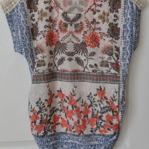 Papermoon Floral Top with Cinched Sides
